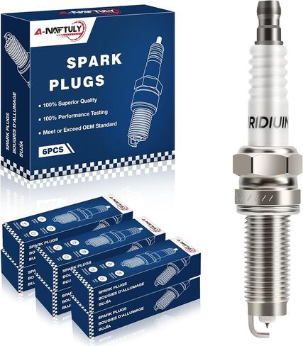 Iridium Platinum Spark Plugs 6 Pack 95350 DILZKR7B11G Compatible with Acura MDX TLX RLX 2014 2015 2016 2017 2018 2019 2020 & Honda Odyssey Pilot Passport Ridgeline 2017 2018 2019 2020 V6 3.5L in Saudi Arabia
