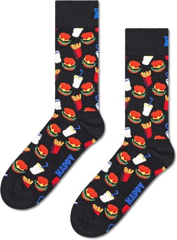 طقم جوارب للكاحل بألوان الموز والأناناس من Happy Socks - للرجال والنساء - قطن مستدام - مقاس 10-13 (عبوتان) in Saudi Arabia