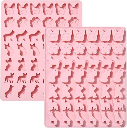Stiesy 2 Pcs 6 Cavity Human Body Theme Silicone Moulds Reusable 3D Organ Silicone Fondant Cake Mould Heart Shape Baking Molds for DIY Soap Pudding Candy Chocolate Creative Teaching Halloween Decor in Kuwait