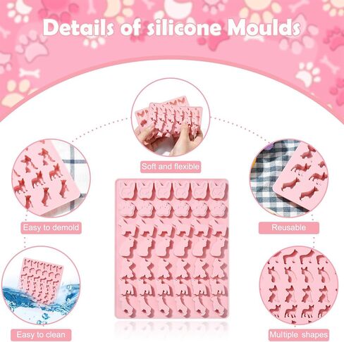 Stiesy 2 Pcs 6 Cavity Human Body Theme Silicone Moulds Reusable 3D Organ Silicone Fondant Cake Mould Heart Shape Baking Molds for DIY Soap Pudding Candy Chocolate Creative Teaching Halloween Decor in Kuwait