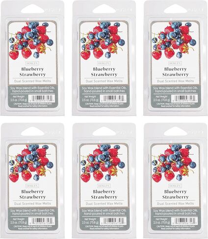 Hosley Set of 6 Rustic Sandalwood Scented Wax Cubes/Melts - 2.5 oz Each. Hand Poured Wax Infused with Essential Oils. Bulk Buy. Ideal for Weddings, Spa, Reiki, Meditation Settings in Saudi Arabia