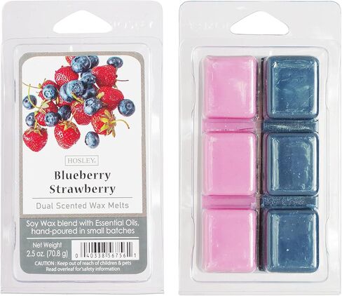 Hosley Set of 6 Rustic Sandalwood Scented Wax Cubes/Melts - 2.5 oz Each. Hand Poured Wax Infused with Essential Oils. Bulk Buy. Ideal for Weddings, Spa, Reiki, Meditation Settings in Saudi Arabia