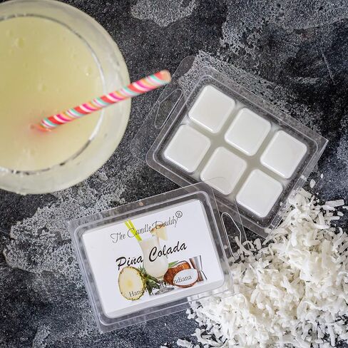 شمعة Daddy Pina Colada - رائحة المشروبات الاستوائية - أقصى مكعبات/ذوبان شمع معطرة - 5 حزم -10 أوقية إجمالي 30 مكعب in Saudi Arabia