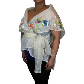 بانويلو فلبينية | شال زهرة مطلي باليد للنساء in Kuwait