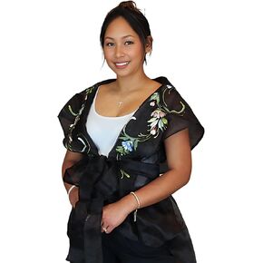 Panuelo Filipiniana | Hand Painted Flower Shawl for Women in Saudi Arabia