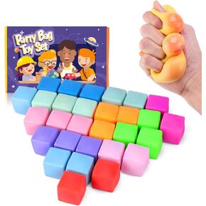 36pcs مكعب الإجهاد المتغير للألوان-كرات تخفيف الإجهاد الناعمة القابلة للضغط للاسترخاء والأعمار ومثالية للحفلات والمنزل والفصول الدراسية والاستخدام المكتبي والتصميم البطيء المتجول والمحمول in Kuwait