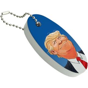 GRAPHICS & MORE Happy Donald Trump Make America Great Floating Keychain Oval Foam Fishing Boat Buoy Key Float in Kuwait