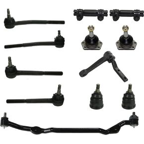 PartsW - 12 Pc Suspension Kit for Buick Apollo/Chevy Camaro/Pontiac Ventura +More Drag Link/Inner & Outer Tie Rod Ends/Adjusting Sleeves/Upper & Lower Ball Joints/Idler Arm in Saudi Arabia
