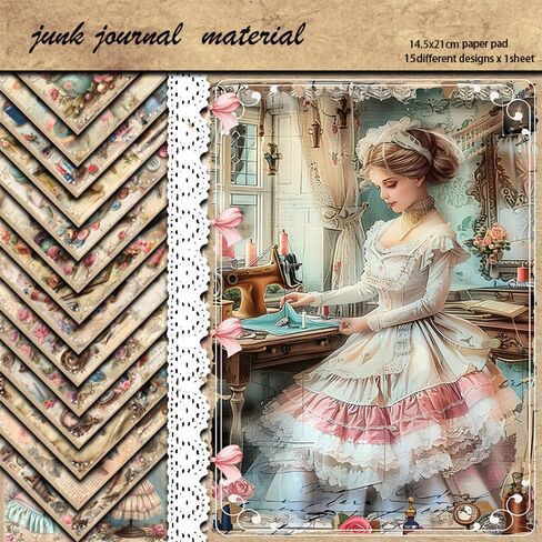 Vintage Scrapbook Paper - 30 Sheets,5.5"×7.1"Antique Ocean World Map Design, Acid-Free Archival Quality for Journaling, Card Making & DIY Crafts (Retro Nautical Theme) in Saudi Arabia