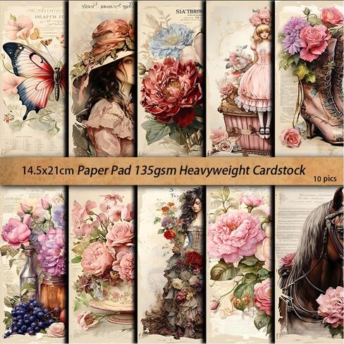 Vintage Scrapbook Paper - 30 Sheets,5.5"×7.1"Antique Ocean World Map Design, Acid-Free Archival Quality for Journaling, Card Making & DIY Crafts (Retro Nautical Theme) in Saudi Arabia