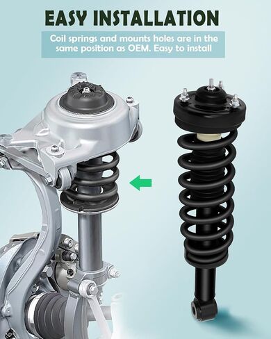 SCITOO Front Complete Struts Assembly Coil Springs Shock Struts Fit for 2007-2013 For Ford Expedition,2007-2013 For Lincoln Navigator with 171138 (Set of 2) in Saudi Arabia