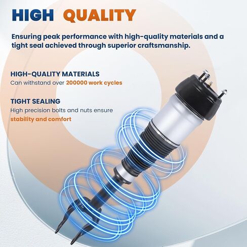 1x Front Left Air Suspension Strut Spring Shock Absorber Compatible for 2013-2017 MERCEDES BENZ GL350 GL450 GL550 GL63 AMG X166 1663202513 (Driver Side Only) in Saudi Arabia