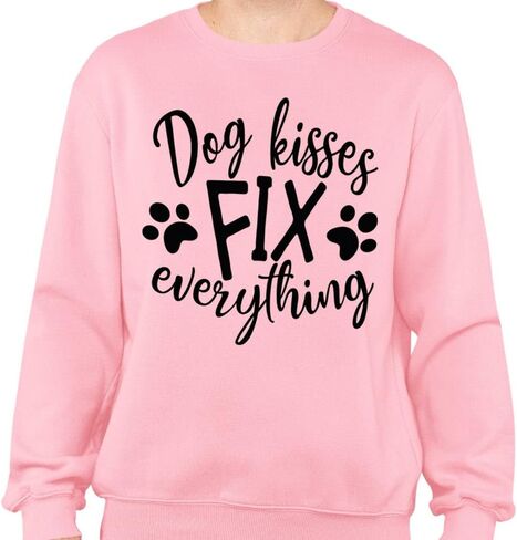 Dog Kisses Fix Everything Sweatshirt Unisex in Kuwait