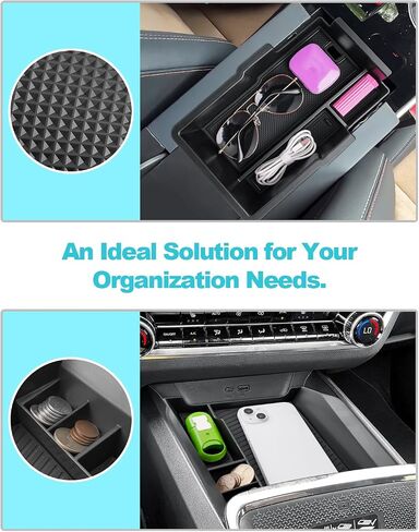 CDEFG لعام 2025 2026 CHEVY Expenox Center Center Console Tracher Tresanizer متوافق مع 2025 2026 ملحقات شيفروليه Expenox Organizer Console Organizer Arms ، 3pcs (ليس لنماذج EV) in Saudi Arabia