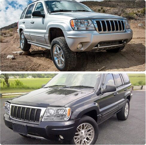 مجموعة مصابيح الأمامية DWVO متوافقة مع 1999 2000 2001 2002 2003 2004 Grand Cherokee استبدال OE السائق العاكس العاكس العنبر وجانب الراكب in Saudi Arabia