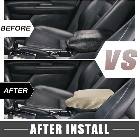 Car Center Console Seat Armrest Cover Interior Protective Lid Storage Covers Trim for Honda Accord 2013-2017 Beige in Saudi Arabia