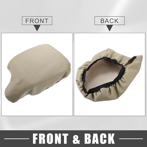 Car Center Console Seat Armrest Cover Interior Protective Lid Storage Covers Trim for Honda Accord 2013-2017 Beige in Saudi Arabia
