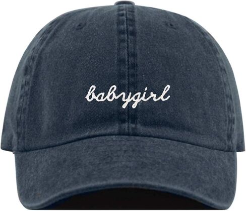 Babygirl Baseball Hat, Embroidered Dad Cap, Unstructured Soft Cotton, Adjustable Strap Back (Multiple Colors) in Saudi Arabia