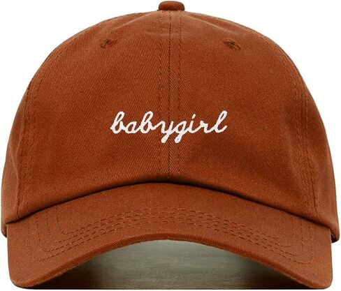 Babygirl Baseball Hat, Embroidered Dad Cap, Unstructured Soft Cotton, Adjustable Strap Back (Multiple Colors) in Saudi Arabia