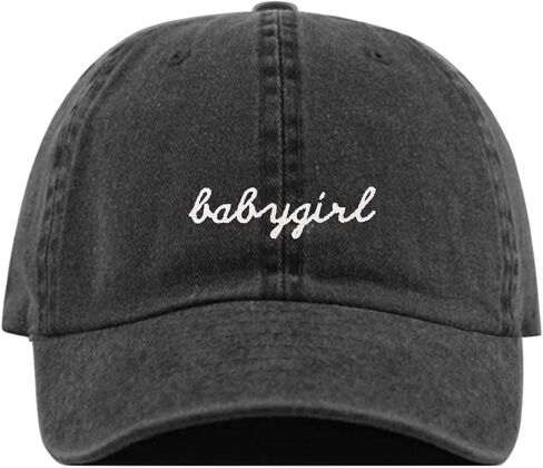 Babygirl Baseball Hat, Embroidered Dad Cap, Unstructured Soft Cotton, Adjustable Strap Back (Multiple Colors) in Saudi Arabia