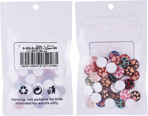 20pcs الزجاج مسطح الظهر الخلط مختلط كابوشون 25 مم نصف مستدير قبة كابوشونات ل DIY قصاصات القلادة قلادة الصنع المجوهرات صناعة (زهرة) in Saudi Arabia