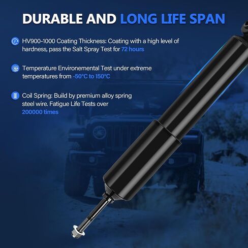 Maxfavor Front Shocks Struts fit for Dodge Ram 1500 1994-2001 RWD/Dodge Ram 2500 1994 1995 1996 1997 1998 1999 2000 2001 2002 RWD, Shock Absorbers Suspensions Amortiguadores in Saudi Arabia