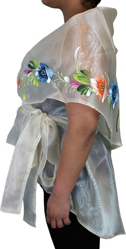 بانويلو فلبينية | شال زهرة مطلي باليد للنساء in Kuwait