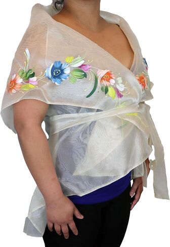 بانويلو فلبينية | شال زهرة مطلي باليد للنساء in Kuwait