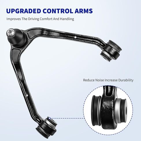 LCWRGS 12PCS مجموعة التعليق الأمامي المتوافقة مع RWD 1999-2006 Chevy Silverado GMC Sierra 1500 ، 2 أذرع التحكم العليا 2 أذرع التحكم السفلى 4 نهايات قضيب التعادل 2 قضبان 2 أحذية in Saudi Arabia