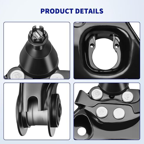 LCWRGS 12PCS مجموعة التعليق الأمامي المتوافقة مع RWD 1999-2006 Chevy Silverado GMC Sierra 1500 ، 2 أذرع التحكم العليا 2 أذرع التحكم السفلى 4 نهايات قضيب التعادل 2 قضبان 2 أحذية in Saudi Arabia