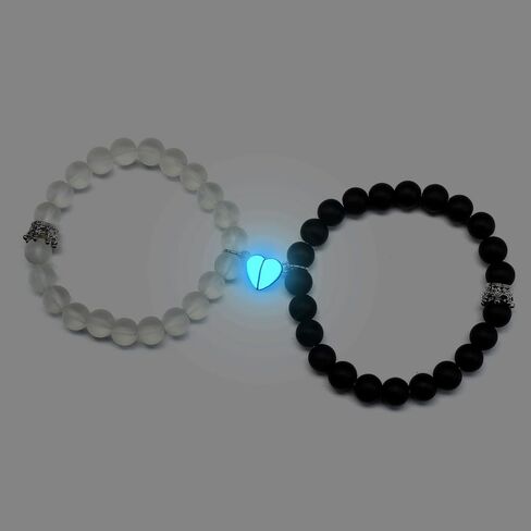 Matching Bracelets for Couples Best Friends Bff, Matching Spider Kitty Bracelet Halloween Christmas Birthday Jewelry Gifts for Women Teen Girls Bestie Gf Bf（luminous） in Kuwait