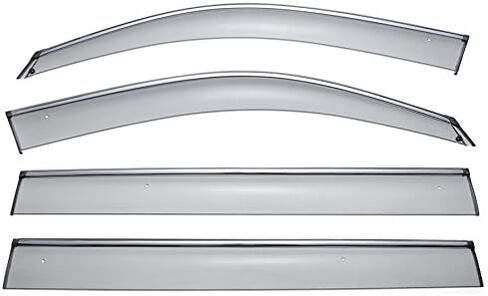 WellVisors Window Visors Wind Deflectors Compatible with Mercedes-Benz 2013-2019 GL-Class X166 with Chrome Trim Rain Guards 3-847MB006 in Saudi Arabia