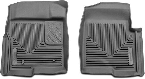 Husky Liners X-act Contour Floor Mats | Fits 2009-2014 Ford F-150 All Cabs w/Out Manual Shifter | Front Row, 2-pc Black - 53311 in Saudi Arabia