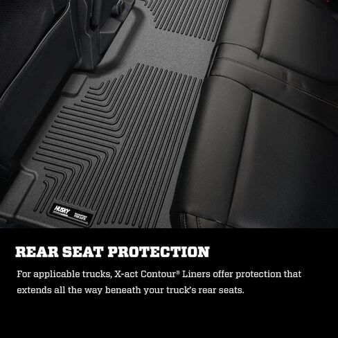 Husky Liners X-act Contour Floor Mats | Fits 2009-2014 Ford F-150 All Cabs w/Out Manual Shifter | Front Row, 2-pc Black - 53311 in Saudi Arabia