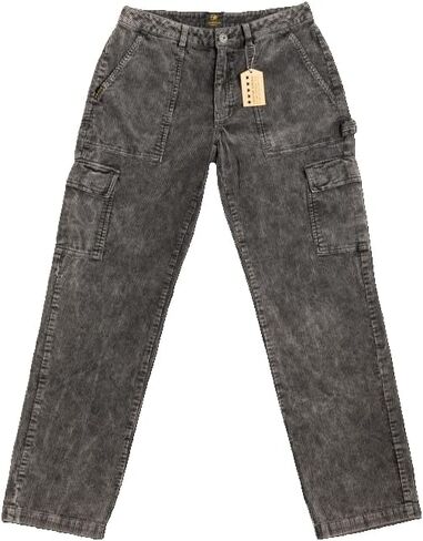 Fivestar General Women Cargenter Cargo Corduroy Pant ، منخفض الارتفاع ، يجلس أسفل الخصر ، إغلاق زر مع سحاب ذبابة in Kuwait