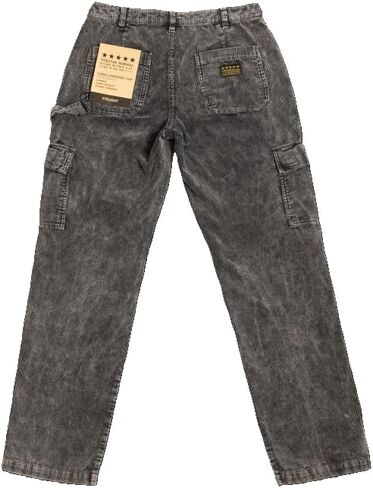 Fivestar General Women Cargenter Cargo Corduroy Pant ، منخفض الارتفاع ، يجلس أسفل الخصر ، إغلاق زر مع سحاب ذبابة in Kuwait