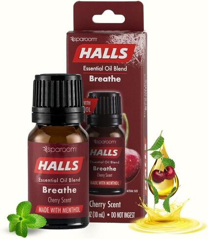 Halls Breathe Menthol with 100% Pure Essential Oils Blend for Diffusers and Aromatherapy, 10 mL, Mentho-Lyptus Scent in Kuwait