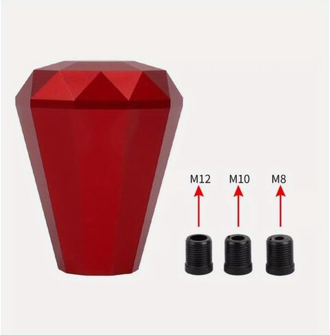 HOCSTON Universal Car Manual Gear Shift Lever Knob, Diamond Style, Fits Most Vehicles (Red) in Kuwait