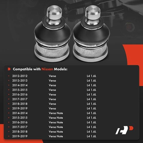 A-Premium 2 x Front Lower Ball Joint, Compatible with Nissan Versa 2012-2019, Versa Note 2014-2019, 1.6L in Saudi Arabia