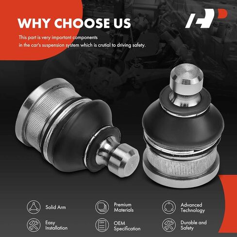 A-Premium 2 x Front Lower Ball Joint, Compatible with Nissan Versa 2012-2019, Versa Note 2014-2019, 1.6L in Saudi Arabia