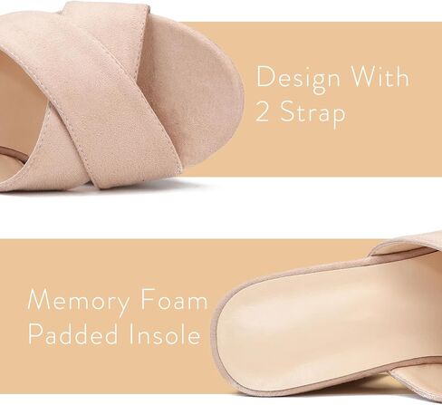 Women's Platform Sandals Wedges Heels Sandals Open Toe Slip On Platform Heels Mules Dressy Pumps in Kuwait