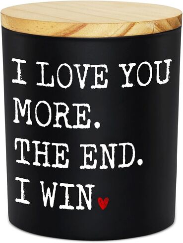 Anniversary Wedding Gifts for Women Men - I Win Long Lasting Vanilla Lavender Scented Candle 10 oz - Christmas Birthday Gifts for Him Her, Couple Gift for Boyfriend Girlfriend Husband Wife in Saudi Arabia