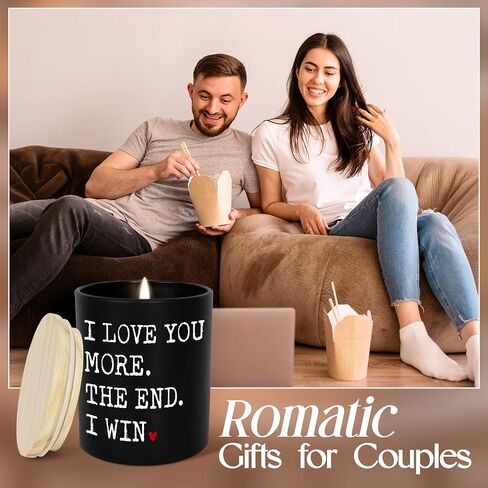 Anniversary Wedding Gifts for Women Men - I Win Long Lasting Vanilla Lavender Scented Candle 10 oz - Christmas Birthday Gifts for Him Her, Couple Gift for Boyfriend Girlfriend Husband Wife in Saudi Arabia