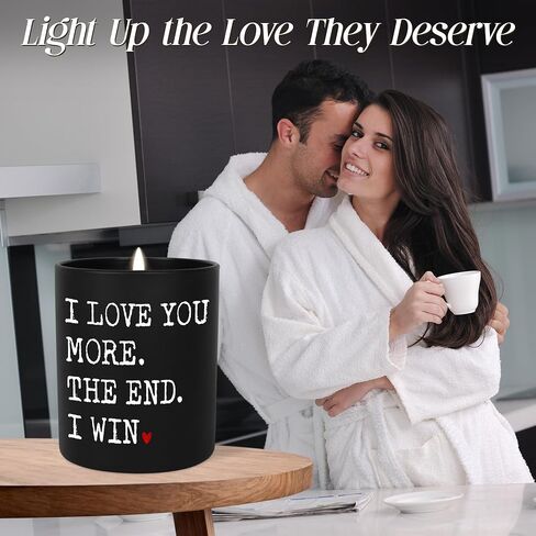 Anniversary Wedding Gifts for Women Men - I Win Long Lasting Vanilla Lavender Scented Candle 10 oz - Christmas Birthday Gifts for Him Her, Couple Gift for Boyfriend Girlfriend Husband Wife in Saudi Arabia
