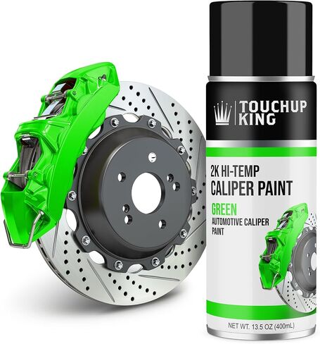 Paints Green Brake Caliper Paint Omni Cure Catalyst Technology - 2K Aerosol Spray Can Glossy Glamour Finish High Temp Resistance Super Strong Paint in Saudi Arabia