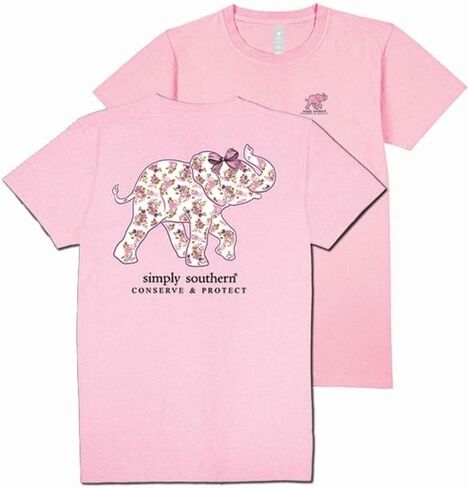 Simply Southern Elephant Conserve & Protect Women's Short Sleeve T-Shirt in Kuwait