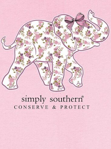 Simply Southern Elephant Conserve & Protect Women's Short Sleeve T-Shirt in Kuwait