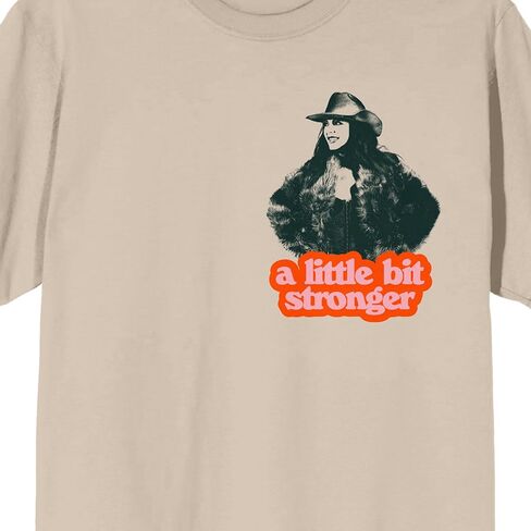 Sara Evans A Little Bit Stronger Women's Natural Crew Neck Short Sleeve T-Shirt in Saudi Arabia
