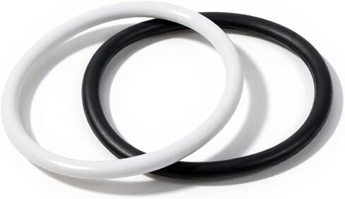 2pcs Black and White Rubber Bracelets for Men - Mens Silicone Bracelet Hiphop Sport Wristband - Custom Rubber Wrist Bands in Saudi Arabia