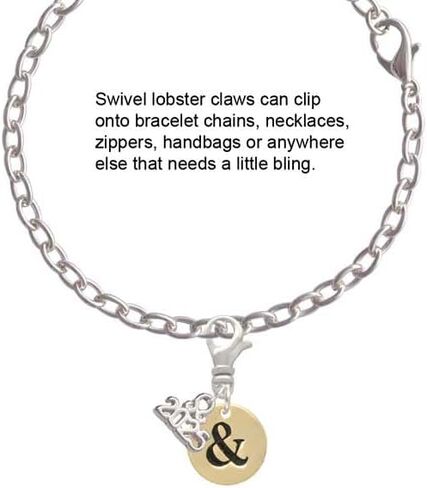 Delight Jewelry Goldtone Disc 1/2'' - Symbol - Silver-tone Clip on Charm with Mini Year 2025 in Kuwait